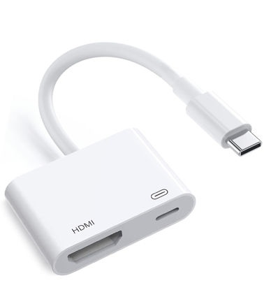 Picture of [MFi Certified] USB C to HDMI Adapter for iPhone 16 15 to TV, 4K@60Hz Type-C to HDMI Adapter with 100W Fast Charging Port for iPhone 16/16 Plus/16 Pro/16 Pro Max/15 Pro Max to HDTV Projector Monitor