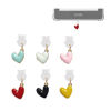 Picture of spansee Heart Shape Dust Plug Charm Compatible with Kindle Paperwhite 2021 Released,Type C/USB C Dust Plug,Set of 6