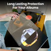 Picture of 100 Vinyl Record Sleeves for Vinyl Records- Crystal Clear Vinyl Sleeves, Record Sleeves Outer Vinyl Protective Sleeves| for 12" LP Albums Vinyl Outer Sleeves, Single & Double LP Archive Quality Covers
