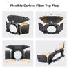 Picture of K&F Concept Mini Matte Box, DSLR Camera Matte Box with Carbon Fiber Top Flag Side Wings Square Filters Trays, for 67/72/77/82/95mm Lenses, for 4x5.65 Square ND UV Filter/Circular Filter