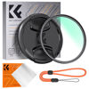 Picture of K&F Concept 49mm MC UV Lens Protection Filter with Lens Cap Cleaning Cloth Optical Glass Ultra Slim 18 Multi-Layer Coatings Camera Lens UV Filter (K-Series)
