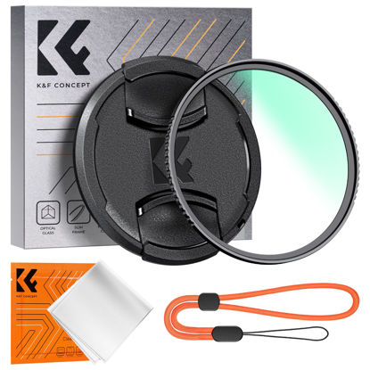 Picture of K&F Concept 49mm MC UV Lens Protection Filter with Lens Cap Cleaning Cloth Optical Glass Ultra Slim 18 Multi-Layer Coatings Camera Lens UV Filter (K-Series)