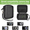 Picture of Digital Camera Case Compatible with VAHOIALD FHD 1080P/ for CAMKORY Digital Point and Shoot/for KODAK PIXPRO FZ45-BK 16MP Vlogging/for IWEUKJLO/for Nsoela, Holder for SD Card More- Black (Box Only)