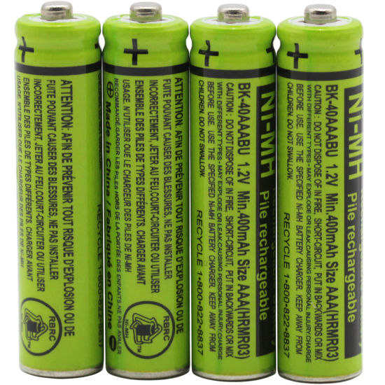 Picture of Cerepros 4-Pack BK-40AAABU 1.2V 400mAh Replacement Battery Pack for Panasonic Cordless Phone Handset BK40AAABU