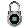 Picture of Fingerprint Padlock, Bluetooth Lock, Mobile APP, MEGAFEIS Smart Padlock with Keyless Biometric, Water Resistant, Suitable for Gym, Sports, Bike, School, Locker and Storage(Grey)