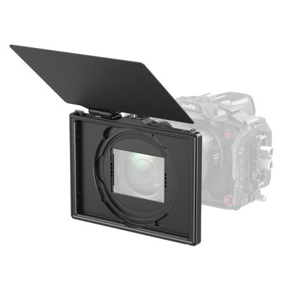 Picture of SmallRig Matte Box with Adjustable Clamp from 67mm - 82mm, with 4 x 5.65 Filter Frame, Top Flag, for DSLR Mirrorless Cameras - 4409