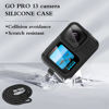 Picture of Screen Protector Compatible for GoPro Hero 13 Black,Tempered Glass Film Full Coverage with Silicone Cover Sleeve and Hard Shell Travel Storage Carrying Case