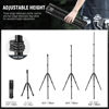 Picture of NEEWER Photography Light Stand, 1.5-6.4ft/47-195cm Aluminum Reversible Studio Lighting Tripod, Portable Phone Video Stand w/ 1/4" Screw for Strobe Light Camera Softbox, 6.6lb/3kg Load, ST195