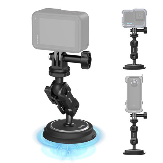 Picture of SMALLRIG Magnetic Mount for Gopro, Powerful Camera Car Mount Outside for Gopro, for Insta360 and Phone, with Ball Head Magic Arm