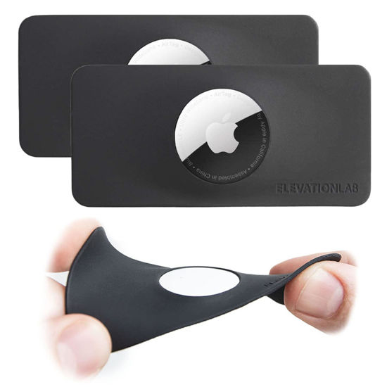 Picture of Elevation Lab TagVault™ AirTag Wallet Holder (2 Pack) - The Thinnest AirTag Wallet Card Insert | Flexible, Stays Hidden, Patent Pending