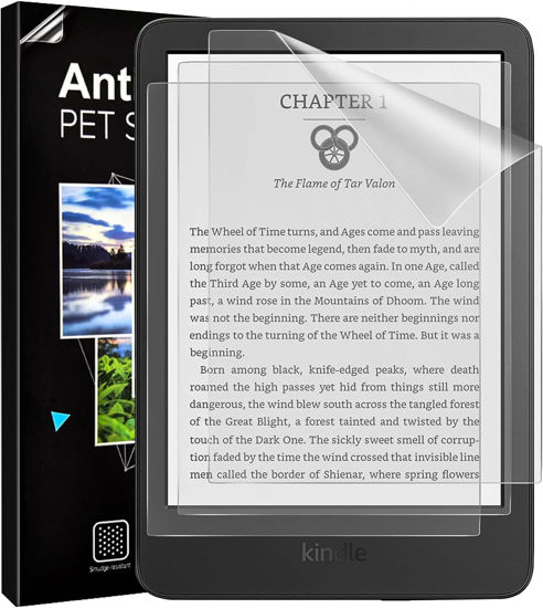 Picture of TiMOVO 3 Pack Anti-Glare Screen Protector Designed for All-New Kindle 11th/10th Generation (6 inch - 2024/2022/2019 Release), Scratch Resistant PET Screen Film Protector, Matte