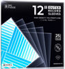 Picture of BIG FUDGE 25x Vinyl Record Outer Sleeves 12" LP | Durable & Wrinkle-Free | Crystal Clear & Made from High-Density Polypropylene | 3 mil Thick, 12.75” x 12.75” | Fits Most Gatefolds and Double LPs