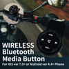 Picture of Jaesien Bluetooth Media Button Remote,Waterproof Wireless Music Controller for Car Bike Motorcycle,Steering Wheel Control Button Compatible for iPhone/Android Device Black