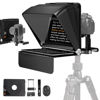 Picture of LENSGO Teleprompter for Camera DSLR/SLR,7.9’’Mini Prompter APP Compatible with iOS/Android for YouTube/Online Teaching/Interview/Live Streaming,Support 24-35MM Wide-Angle Lens Shooting