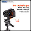 Picture of Fotopro Camera Vertical Bracket, Tripod Mount Ring Lens Mount, Rotatable Collar Mount Plate for DSLR SLR, Fits Plate for Arca Type, Supporting 64.8mm Lens Horizontal and Vertical Shooting
