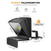 Picture of LENSGO Teleprompter 7.9'' for iPhone Smartphone DSLR/SLR Cameras with Remote Control APP Compatible with iOS/Android for YouTube/Interview/Online Teaching/Live Streaming