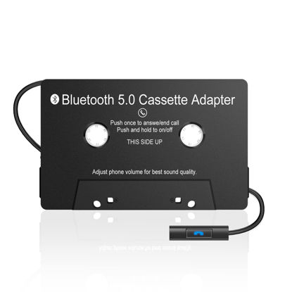 Picture of Kedok Audio Cassette Aux Adapter, Bluetooth 5.0 Cassette Receiver,Cassette Tape to Aux Adapter,Tape Audio Adapter, Tape Desk Player for Listening Mobile Phone Music and Car Voice,Hands Free