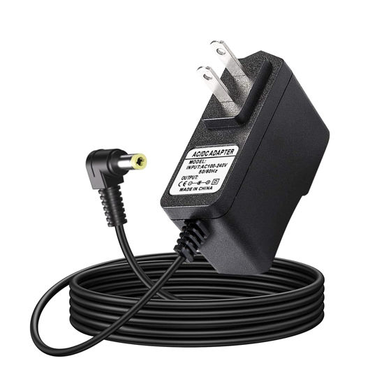 Picture of DC 9.5V Casio Keyboard Power Adapter Charger Compatible for Casio Keyboard Power Supply ADE95100LU LK-135 WK-225 CTK-2500 CTK-2400 CTK-2550 CTK-1100 WK-220 LK-165 CTK-2090 SA-76 SA-46 Keyboard(6.5Ft)