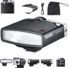 Picture of Godox Lux Junior Retro Camera Flash with Diffuser, Speedlite GN12 6000K±200K CCT, Automatic and Manual Modes 1/1-1/64 Flash Power, 28mm Focal Length for Canon Nikon Sony Fuji Olympus Hot Shoe Cameras