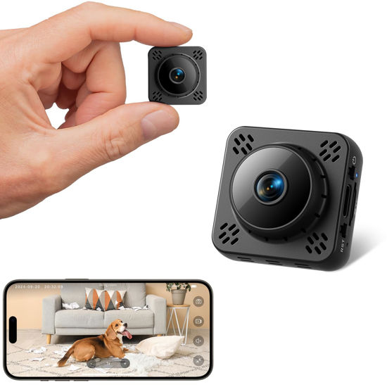 Picture of Shibet WiFi Mini Camera | Free Cloud Storage Nanny Cam, 2K HD Surveillance Camera Wireless, AI Motion Detection & Night Vision
