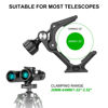 Picture of FANAUE S3 Binocular Tripod Mount Adapter with 1/4" & 3/8" Screw and ARCA Quick Release Binocular Tripod Mount, Compatible with Vortex Zeiss Nikon Swarovski Leica Leupold Bushnell Binoculars.