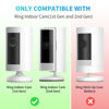 Picture of Ring Indoor Cam Adhesive Wall Mount Bracket, Strong Adhesive Durable Camera Mount Stand for Ring Indoor Camera, Two Ways Installation Easy to Install (2 Pack)