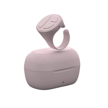 Picture of STDFORU TikTok Scrolling Ring Bluetooth Camera Remote Control Scroller Ring Auto Clicker for Live TIK Tok Scrolling Ring for iPhone Android (Baby Pink)