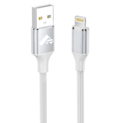 Picture of iPhone Charger [Apple MFi Certified] 6FT iPhone Charger Cord Fast Charging USB to Lightning Cable Braided USB iPhone Cable Cord Compatible with iPhone 14 13 12 11 Pro Max XR XS X 8 7 6 Plus SE, iPad