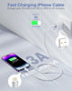 Picture of iPhone Charger [Apple MFi Certified] 6FT iPhone Charger Cord Fast Charging USB to Lightning Cable Braided USB iPhone Cable Cord Compatible with iPhone 14 13 12 11 Pro Max XR XS X 8 7 6 Plus SE, iPad