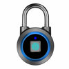 Picture of Fingerprint Padlock, Bluetooth Lock, Mobile APP, MEGAFEIS Smart Padlock with Keyless Biometric, Water Resistant, Suitable for Gym, Sports, Bike, School, Fence and Storage(Blue)