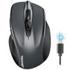 Picture of TECKNET Wireless Mouse (BT5.0/3.0 & 2.4G) Rechargeable 4800 DPI Silent 6 Button Bluetooth & USB A Mouse - Wide Compatibility - Grey