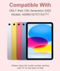 Picture of Hamile for iPad 10th Generation Case with Keyboard 10.9 Inch - 7 Colors Backlit Detachable Folio Wireless Keyboard Cover with Pencil Holder for New iPad 10th Gen 2022 (Light Pink)