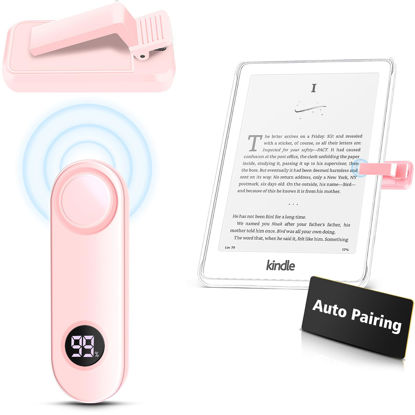 Picture of Page Turner for Kindle Paperwhite, RF Remote Control Clicker Page Turner Kindle Accessories for iPhone,iPad, Android Tablets Reading Novels,Camera Video Record&Shutter Selfie (Pink)