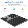 Picture of JOYEKY Bluetooth Number Pad, Wireless Numeric Keypad, USB-C Rechargeable External 34-Keys Numpad, Financial Data Entry Keyboard for iMac, MacBook Air/Pro, PC Desktop, Laptop Notebook