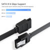 Picture of Mbiydeg SATA Cable III for SSD HDD Data,3 PCS 6Gbps Straight Angle 15 Inch Sata Data Cable Sata 3 Cable Compatible for SATA Hard Drive CD Driver, CD Writer,Black