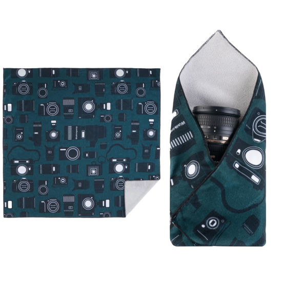 Picture of Walking Way Protective Wrap, Self-Adhesive Magic Cloth Camera Wrap, Universal Storage Cloth, Anti-Scratch, Dustproof, Washable Lens Pouch for DSLR, Smartphones, Laptops, Cosmetic, Household Items