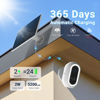 Picture of Laview 2K Solar Security Cameras Wireless Outdoor, Rechargeable Battery Wifi Cameras for Home Security with Spotlight Color Night Vision,Siren Alarm,AI Human Detection,IP65,2-Way Talk,Cloud/SD Storage