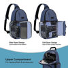 Picture of MOSISO Camera Sling Bag, DSLR/SLR/Mirrorless Camera Backpack Case Shockproof Photography Backpack with Tripod Holder & Removable Modular Inserts Compatible with Canon/Nikon/Sony/Fuji, Steel Blue