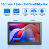Picture of Eyoyo 10 inch Security Monitor 1366x768 Resolution TFT LCD, Small HDMI Monitor Supporting HDMI VGA AV BNC USB Input, Built-in Speakers and Remote Control for PC CCTV Camera X-Box
