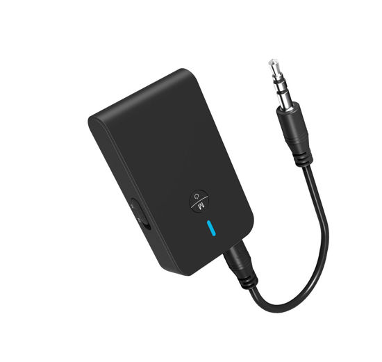 Picture of OiDiPi Bluetooth 5.3 Transmitter Receiver for TV and Wireless Headphones, 2-in-1 Bluetooth Adapter, Wireless Transmitter for TV, PC, MP3, Gym, Airplane Use with Any 3.5 mm Audio Jack…