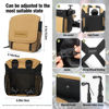 Picture of XAMOREST Universal Binocular Case, Binocular Harness for Hunting Case with Adjustable Shoulder Straps, 2 Mesh Pockets, Yellow