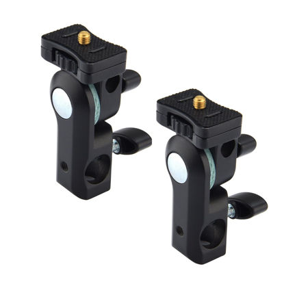 Picture of GODOX AD-E2 2-Pack Flash Holder Metal Bracket Mount with 1/4'' Screw Umbrella Holder for AD200 AD200Pro AD100Pro AD300 Pro