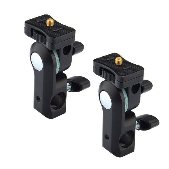 Picture of GODOX AD-E2 2-Pack Flash Holder Metal Bracket Mount with 1/4'' Screw Umbrella Holder for AD200 AD200Pro AD100Pro AD300 Pro