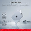 Picture of EooCoo Case Compatible with MacBook Air 13 inch 2025 2024 2023 2022 M3 M2 A3113 A2681, Clear Air 13.6" Laptop Hard Shell Case + TPU Keyboard Skin Cover + Screen Protector, Crystal Clear