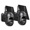 Picture of SEHMUA 2 Pack Outdoor Camera Wireless, 2K Solar Security Cameras Wireless Outdoor 360° View Battery Powered Camera, WiFi Home Security with Spotlight Color Night Vision, PIR Sensor
