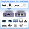 Picture of Ethernet Splitter 1 to 2 1000Mbps, Internet Splitter High Speed RJ45 Port LAN Splitter for Cat 5/5e/6/7/8 Cable, Ethernet Router Switch for PC/Laptop/TV (2 Devices Networked Simultaneously)