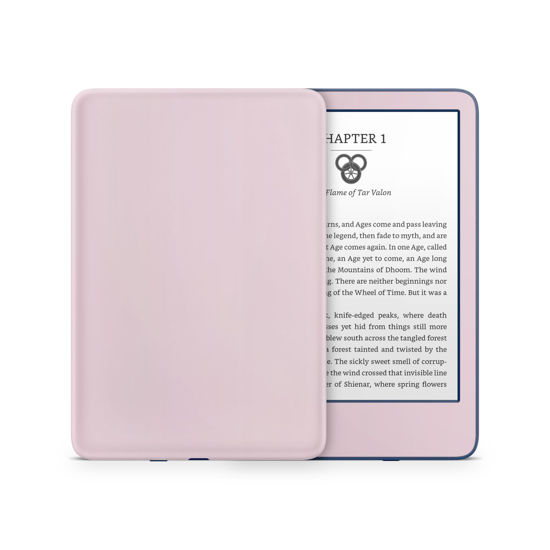 Picture of Tacky Design Solid Skin for Kindle Skin Decal, Minimalistic Skin for Kindle Stickers, Premium Vinyl 3M Full Wrap for Kindle Cover, and for Kindle Wrap Skin for (Blush Pink, Kindle (11th Gen, 2022))