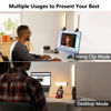 Picture of yAyusi Dual-lamp Video Conference Lighting, LED Streaming Light with Remote and Touch Control, Zoom Lighting for Computer,Webcam Monitor Laptop Ring Light for Video Calls/Zoom Meetings/Video Recording