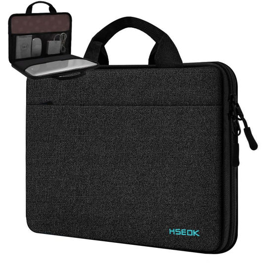 Picture of Hseok Laptop Sleeve 13-14 Inch Case Briefcase Compatible with MacBook Pro 14 inch M4/M3/M2/M1 All Model of 13.3 Inch Mac Air/Pro, XPS 13 14, Most Popular 13"-14" Notebooks,B04K01