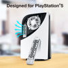 Picture of GRAUGEAR Metal Heat Dissipation Cover for PS5 M.2 SSD Expansion Slot | Fit for PlayStation 5 NVMe SSD w/Heatsink | New Breathable Cellular Hole | Cooling and Dust Proof (Silver)